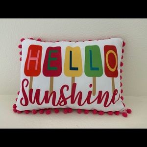 Summer indoor/outdoor pillow